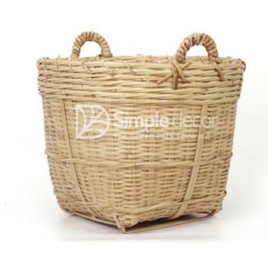 Basic Short Bamboo Storage Basket Wholesale