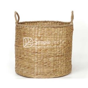 Cylinder Water Hyacinth Storage Basket Wholesale