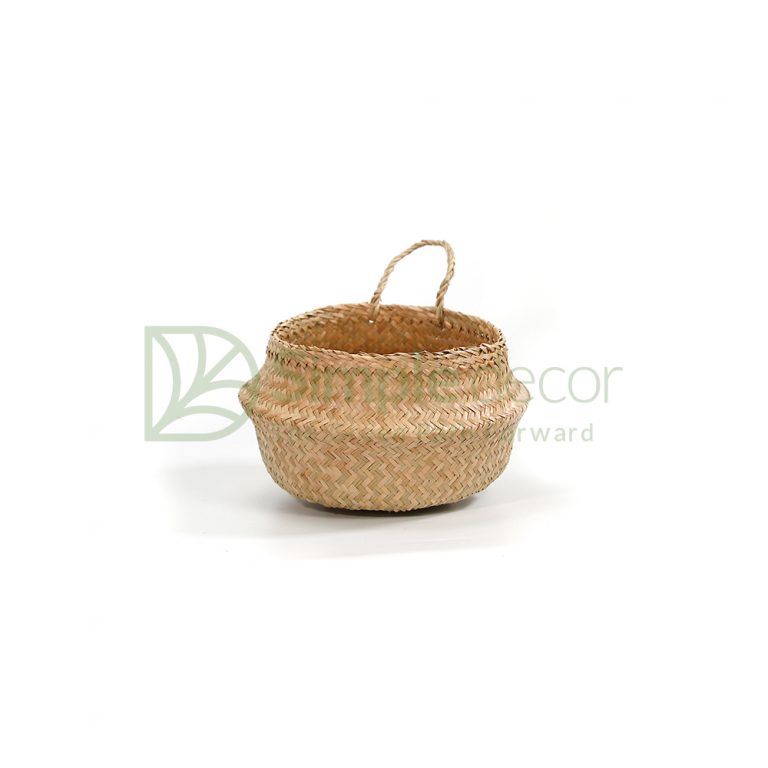 Seagrass Belly Basket Nature (Full Size) Simple Decor
