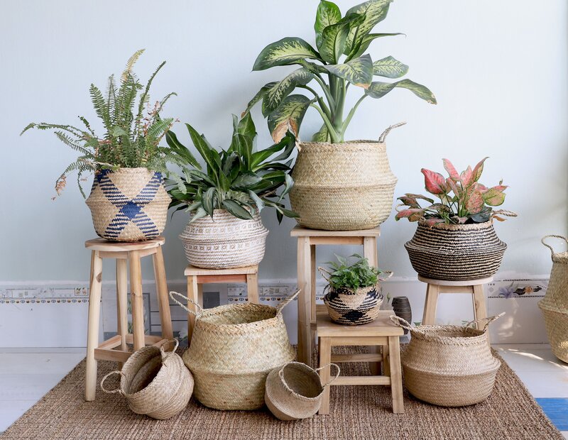 wholesale seagrass baskets planters