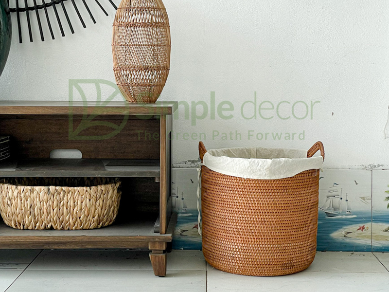 Rattan Woven storage basket Manufacturer