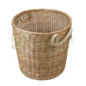 Basic Rattan Storage Basket With Rope Strap Wholesale
