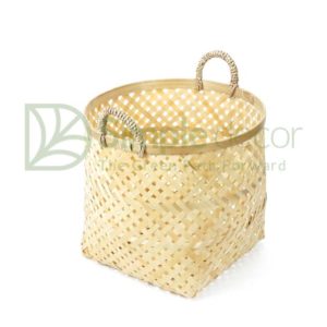 Rectangle Bottom Woven Bamboo Storage Basket Wholesale