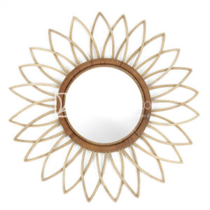 Sunflower Rattan Mirror Wholesale