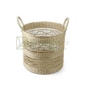Wicker Sedge Seagrass Storage Basket Manufacturer in Vietnam Wholesale