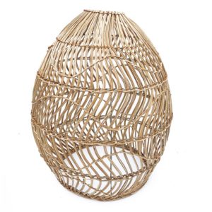 Egg Natural Rattan Woven Lampshade Made in Vietnam