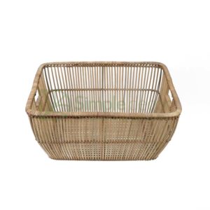Minimal Rattan Steel Storage Basket Wholesale
