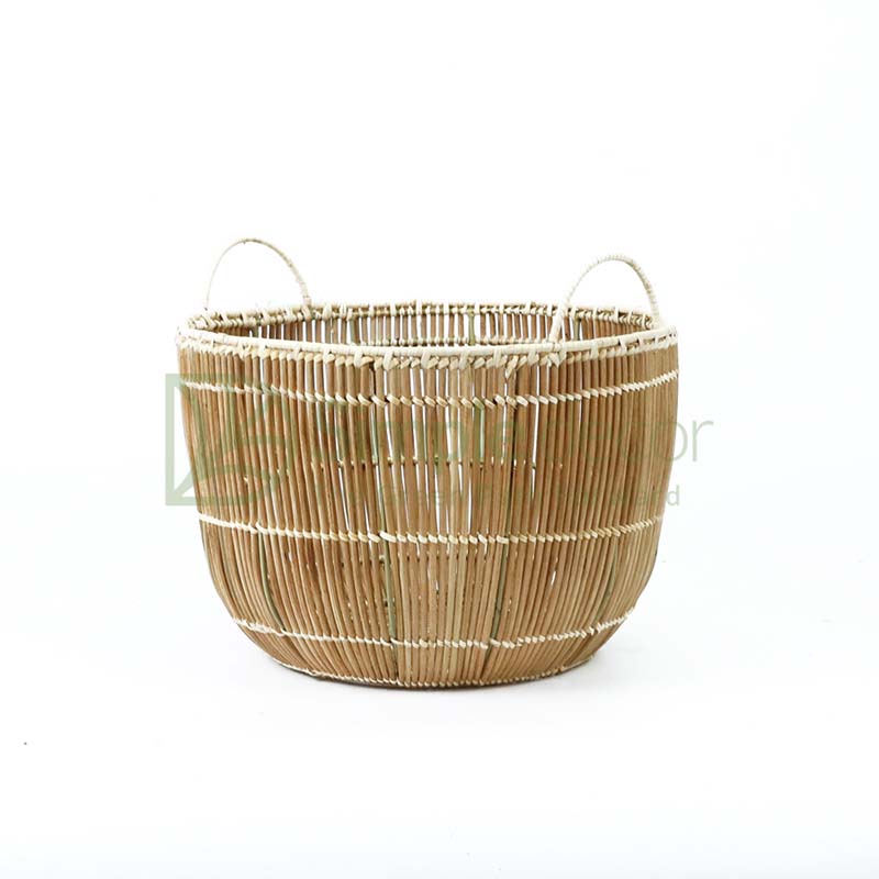 Rattan Steel Storage Basket For Home Decor Bulk - Image 2