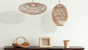 Oval Rattan Lampshade