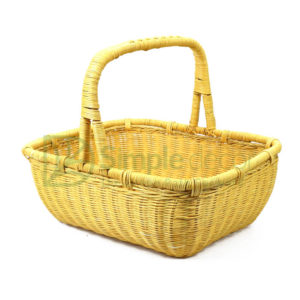 Yellow rattan Wicker Picnic Basket Bulk