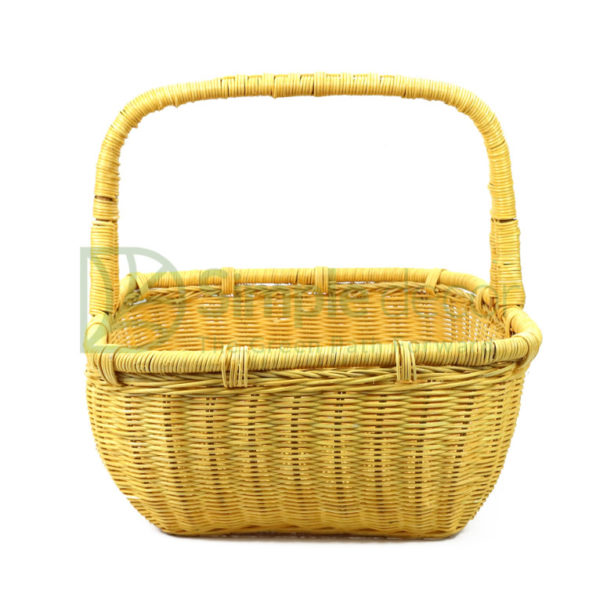 Yellow rattan Wicker Picnic Basket Bulk