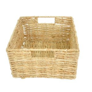 Natural Rectangle Jute Storage Basket Wholesale