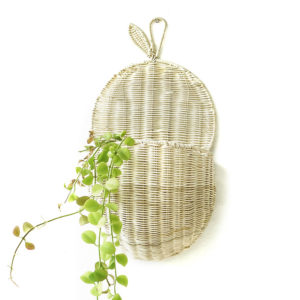 Weaved Rattan Hanging Basket Planter Wholesale in Vietnam