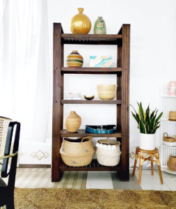 Wooden Shelves Home Decor with belly baskets - Simple Decor ., JSC