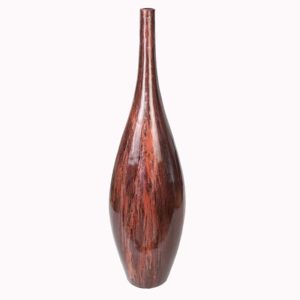 Brown Lacquered MDF Home Decoration Vase Wholesale