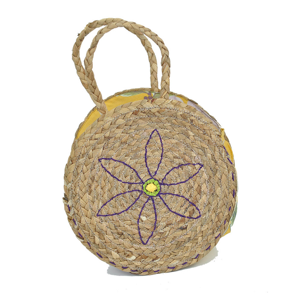 Round-Handbag-Water-Hyacinth Manufacturer