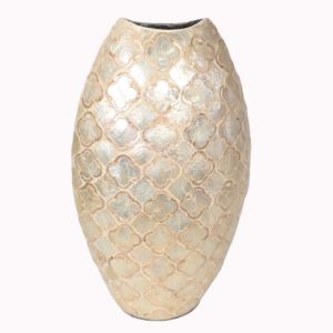 Seashell Inlaid Vase Decorated Wholesale Made in Vietnam
