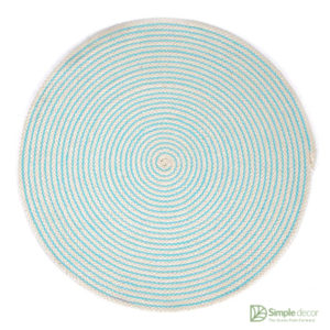 Cyan Round Cotton Placemat For Dining Wholesale