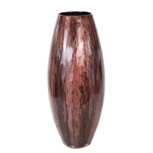 Brown Lacquered MDF Vase For Decor Wholesale