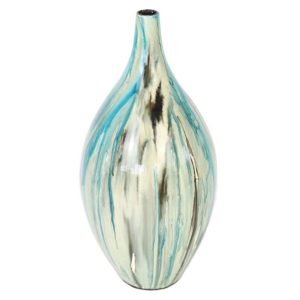 Customized Blue Lacquer Vase Ecofriendly