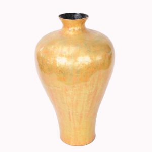 Golden Lacquered MDF Vase0