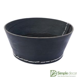 Recycled Rubber Basket For Garden Decor Wholesale