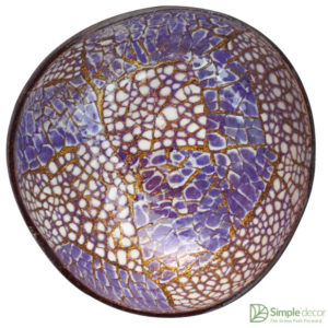 Purple Eggshell Inlaid Coconut Bowl Wholesale