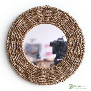 Seagrass round mirror Wholesale