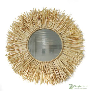 Woven Round Mirror Wall Decor Whoelsale