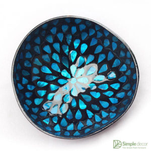 Blue Coconut Shell Bowl Wholesale