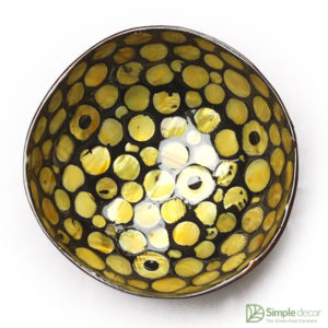 Yellow Seashell Coconut Bowl Wholesale