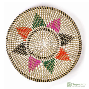 Color Customized Seagrass Wall Decor Basket Wholesale