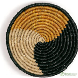 Three-Tone Seagrass Wall Decor Basket Wholesale