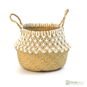Macrame Seagrass Belly Basket Wholesale