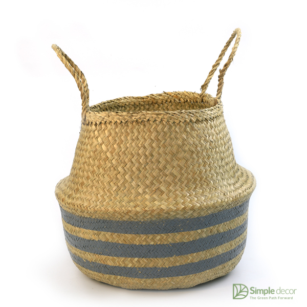 Wholesale Painted Customized Seagrass Belly Basket - Image 2