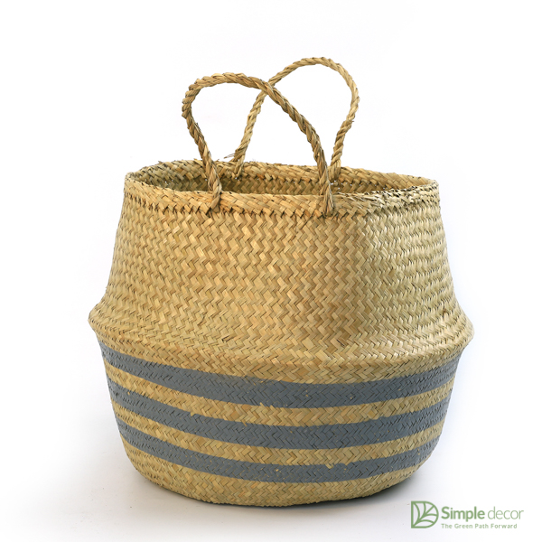 Wholesale Painted Customized Seagrass Belly Basket