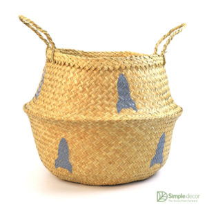 Pocket Customized Seagrass Belly Basket Wholesale