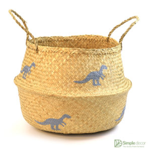 Dino Customized Seagrass Belly Basket Wholesale
