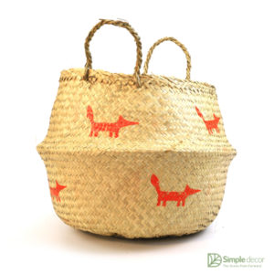 Seagrass Belly Basket Customized Fox Wholesale