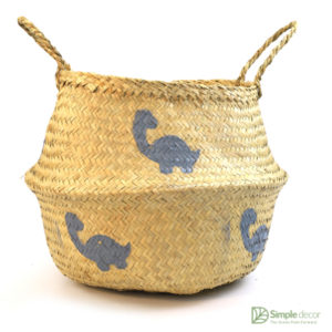 Seagrass Belly Basket Dinosaur Customized Wholesale