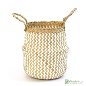 Seagrass Belly Basket With Handles Customized Wholesale