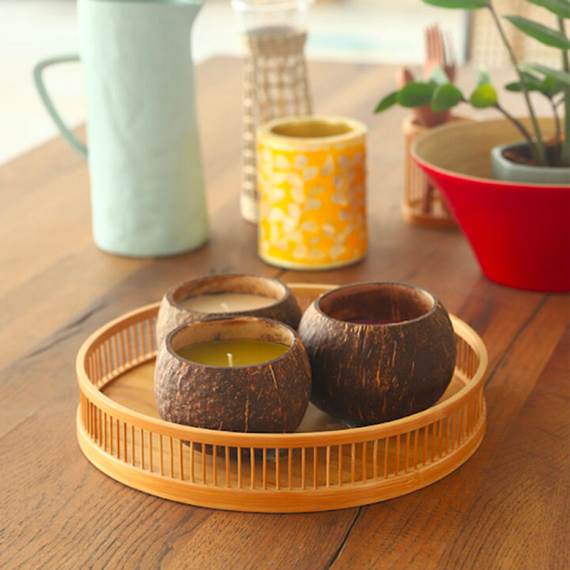 Large Bamboo Cups - Coconut Bowls