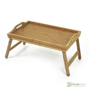Bamboo tray with stand