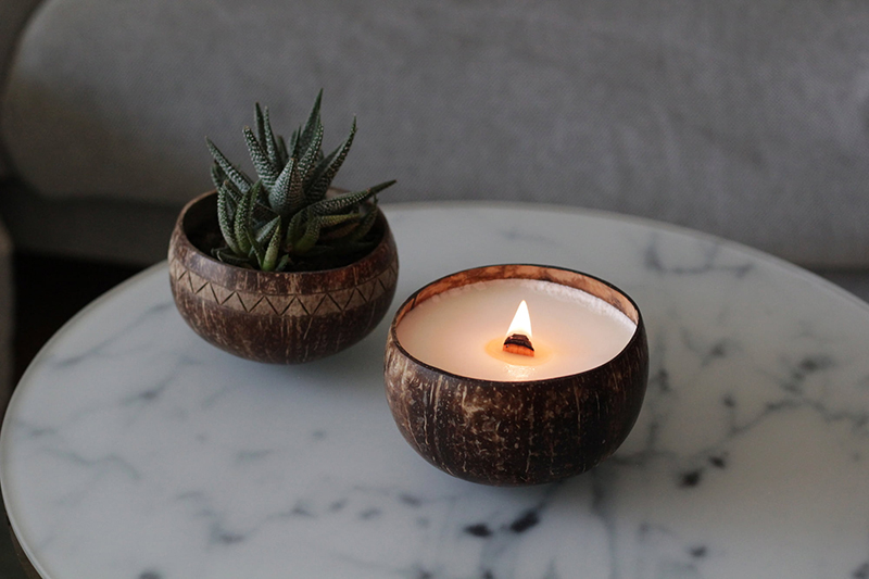 coconut candles made in bulk in Vietnam-simple-decor