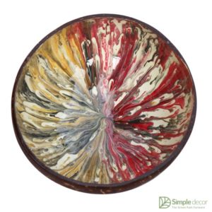 OEM/ODM Color Painted Lacquered Coconut Bowl Wholesale