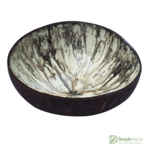 OEM/ODM Color Painted Lacquered Coconut Bowl Supplier