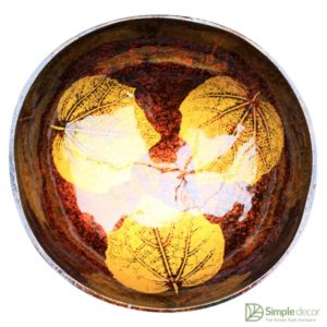 Customize Decor Art Lacquer Coconut Shell Bowls Wholesale & Handmade