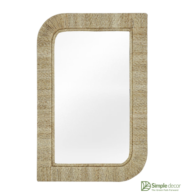 Wholesale rectangle Jute Mirror Manufacturer in Vietnam