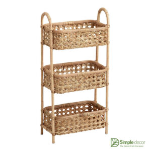 3 Tier Rattan Wall Shelf Wholesale Manufacturer in Vietnam