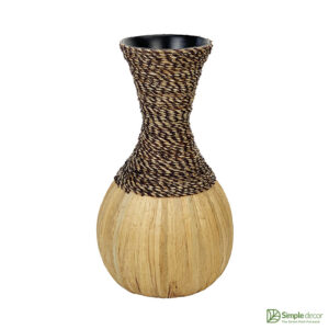Handwoven Vase made of Water hyacinth wholesale